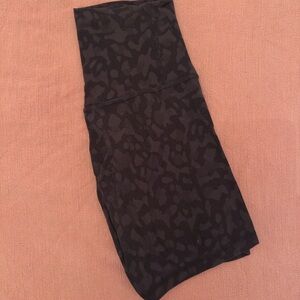 Lululemon Black Patterned Athletic Shorts